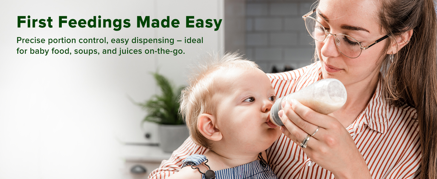 Silicone Baby Food Dispensing Spoon Feeder