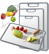 Titanium Cutting Board Double-sided non-slip silicone edging Pure Titanium Cutting Boards for Kit...