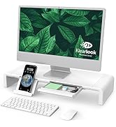 Monitor Stand Riser, Klearlook Foldable, Height Adjustable Computer Stand, Desk Shelf Riser with ...