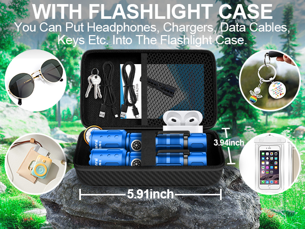 WITH FLASHLIGHT CASE