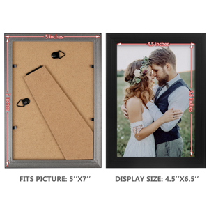 5x7 picture frame 5x7 frame 5 x 7 frame black photo clear plexiglass with mat for wall and tabletop