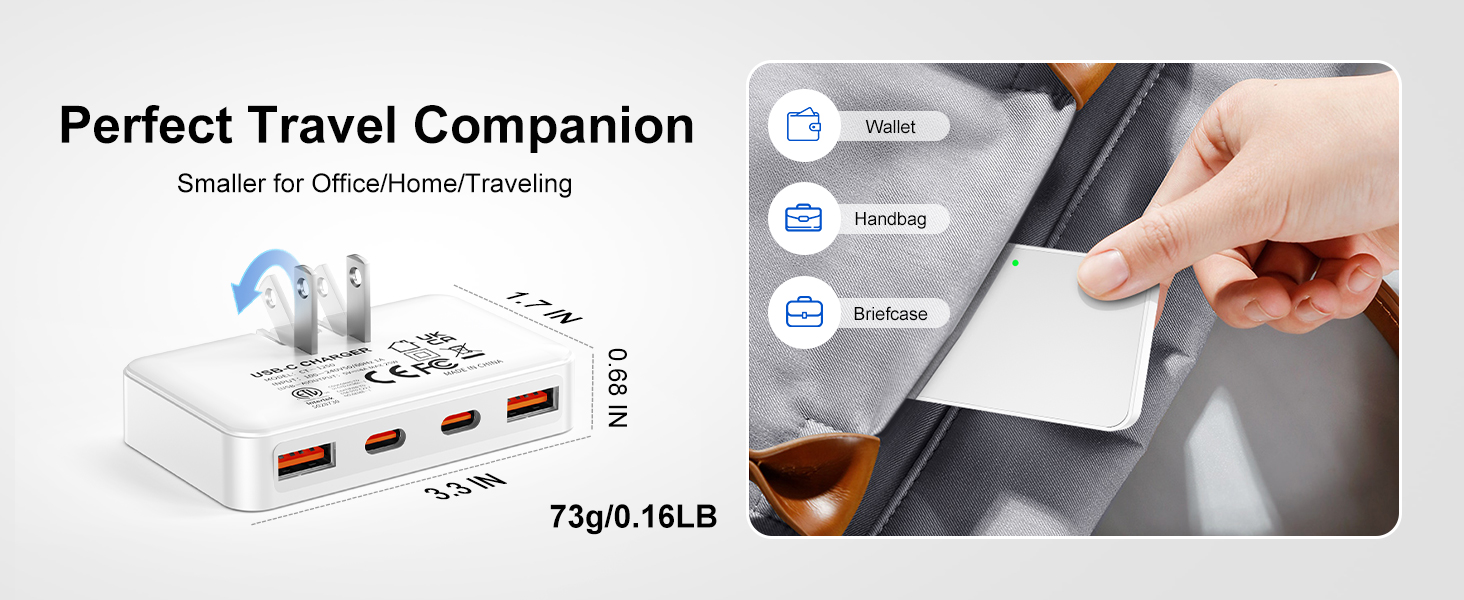 Flat USB Wall Charger