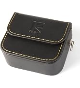 KZ IEM Case in Ears Earbud Case,Black Leather Portable Small Earbud Carrying Case,Earphones Acces...