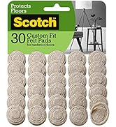 Scotch SP884-NA Custom Fit Field Felt Pads, Beige