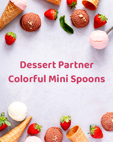 Cute colorful disposable plastic spoon