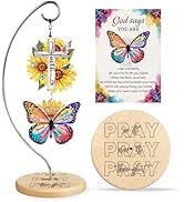 Christian Gifts for Women Faith - Butterfly Gifts for Women Religious - Sunflower Birthday Gift f...