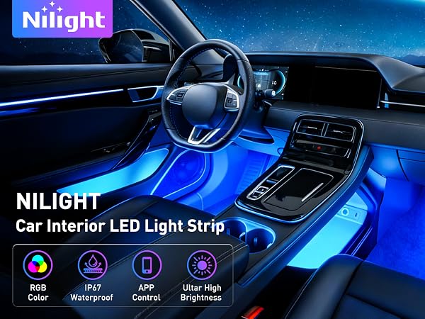 USB RGB Interior Lights with APP Control