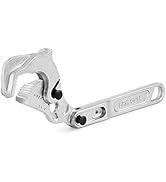 MAXPOWER Self-adjusting Pipe Wrench 12 inch, Quick Release 180 Degree Swivel Head One-hand Adjust...