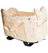 Cullaby Center Console Small Dog Car Seat Portable Puppy Booster Armrest Carseat, Anti-Collapse C...