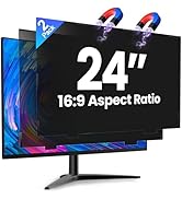 Verponity 2 Pack Magnetic 24 Inch Computer Privacy Screen for Monitor 16:9 Aspect Ratio, Anti-Gla...