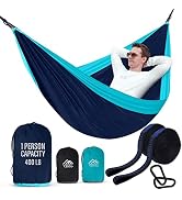 Vigel Camping Hammock - Durable Hammock, Nylon Hammock - Double or Single Hammocks - Portable Tre...