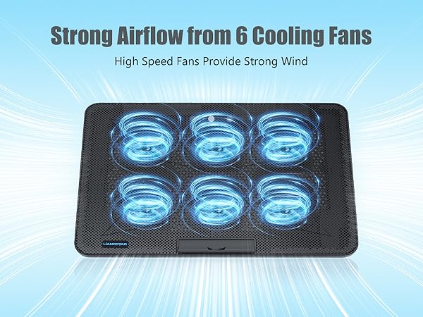 Strony Airflow from 6 Cooling Fans