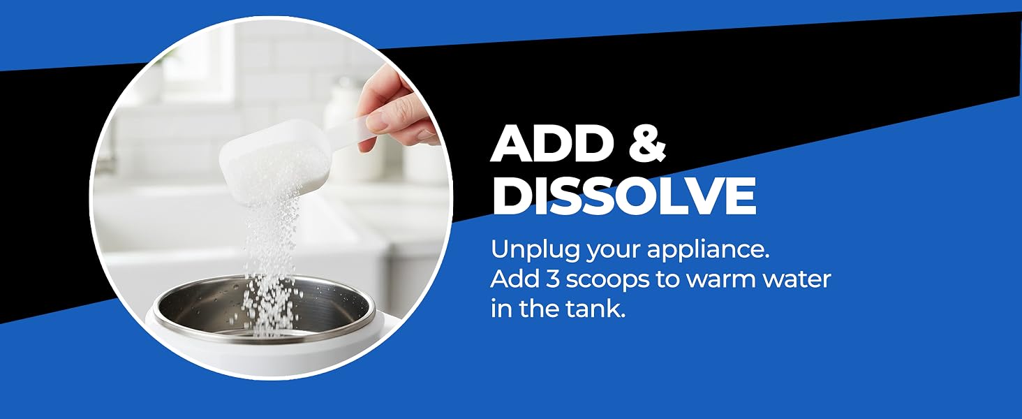 Add 3 Scoops in Warm Water