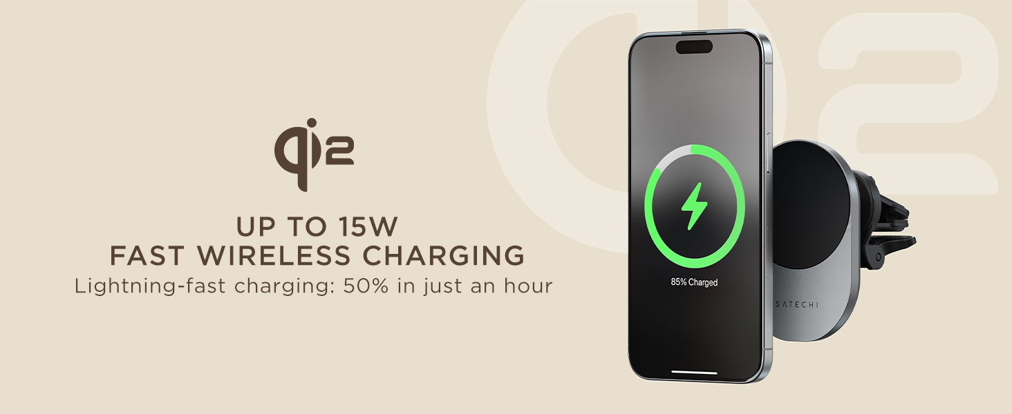 Qi2 Wireless Car Charger