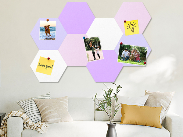 DIY Hexagon Bulletin Board Pin Board