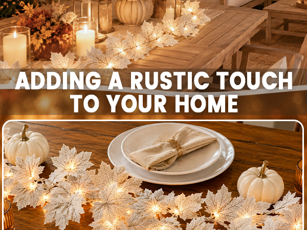 fall decor fall decorations for home fall lights fall garland halloween decor thanksgiving decor