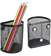 LUCYCAZ Magnetic Pencil Holder - Locker Accessories, 2 Pack Magnetic Pen Holder for Refrigerator ...
