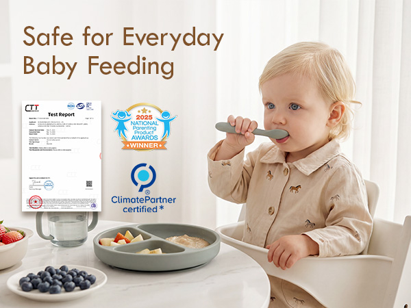 Silicone Baby Spoons Toddler Spoons for Self Feeding 6 Months