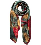 Long Silk Like Scarf Lightweight Satin Scarves Large Sunscreen Shawl Wrap for Women