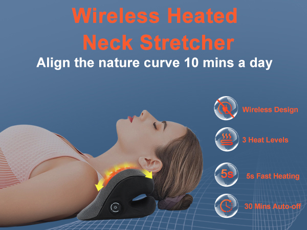 Wireless Heated Neck Stretcher for Pain Relief