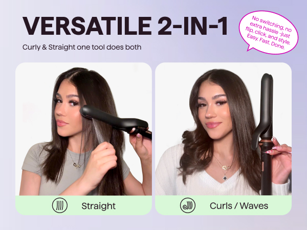 2 in 1 flat iron