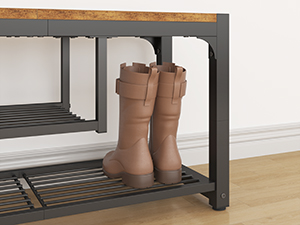 Shoe Bench with Boot Storage