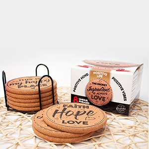 cork coasters for drinks absorbent with holder wooden table gifts set funny coaster cup coffee cute