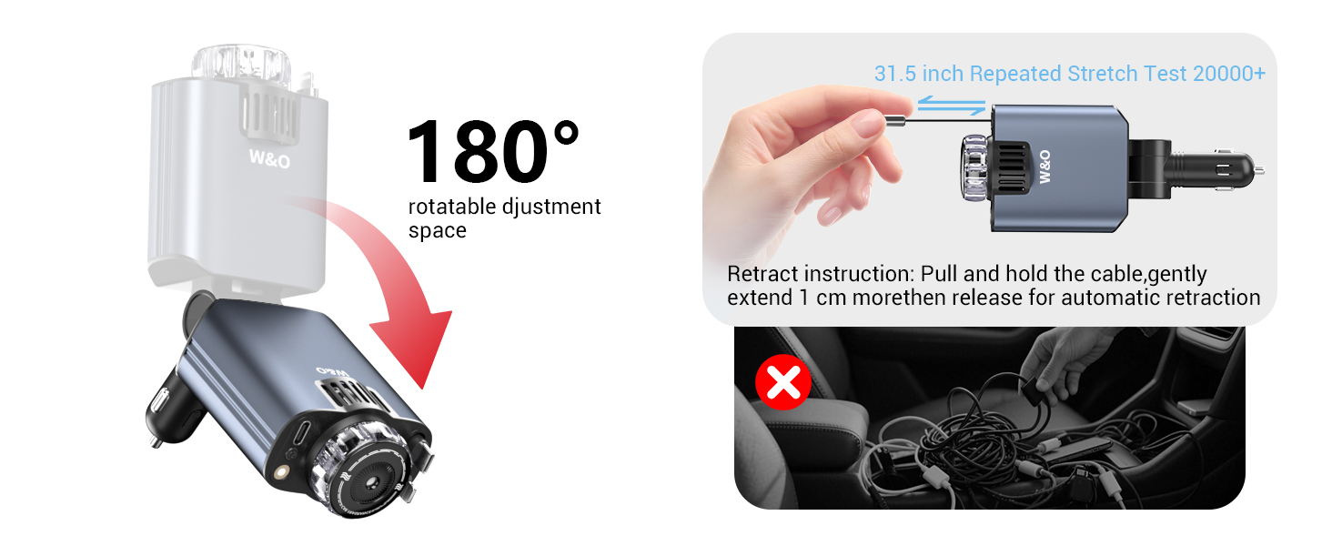 retractable car charger