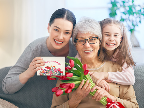 Aprpeciating even small things with assorted thinking of you cards.