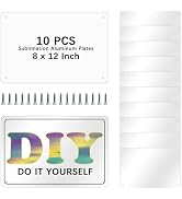 10 pcs sublimation metal sign blanks,8X12 inch sublimation sign blanks Heat Transfer blank metal ...