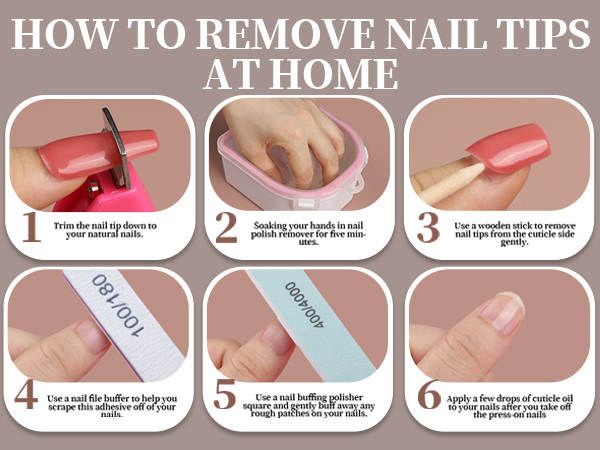 how to remove nail tips
