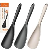 3 PACK Silicone Cooking Spatula & Spoon for Nonstick Cookware, BPA-Free | Multifunction Spoonula ...