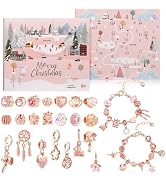 Naler 24PCS Advent Calendar 2025, Christmas Countdown Jewelry Kit - 24 Days Christmas DIY Jewelry...