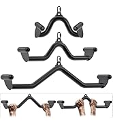 SELEWARE LAT Pull Down Bars Cable Machine Attachment Heavy Duty Steel Tubing Structure Home Gym W...