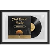 ALSLEA Vinyl Record Picture Frame with Clear Pockets 25"x17.3" Oxford Fabric Wall Hanger for Albu...