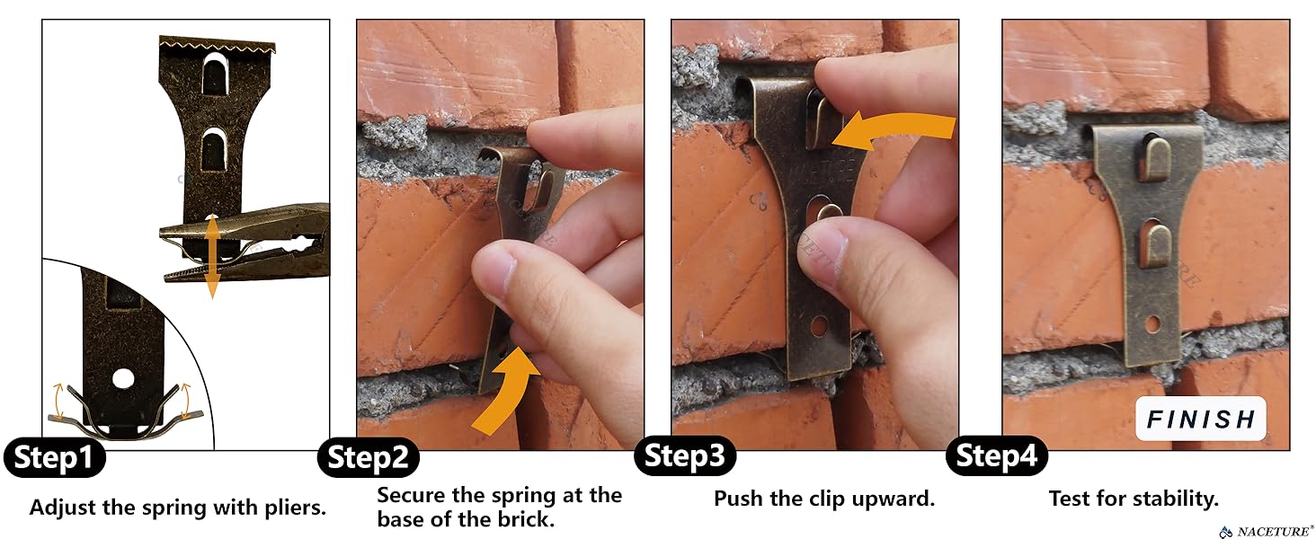 brick hooks for hanging outdoor brick siding clips