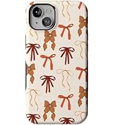 Casely iPhone 15 Case | Fall Girlie | Pumpkin Spice Bows | Compatible with MagSafe | Bold Protect...