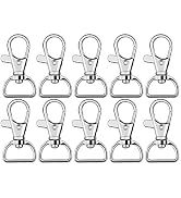 60Pcs Swivel Snap Hooks ,Metal Swivel Lanyard Snap Hook for Keychain Lanyard,Crafts Supplies,1” (...