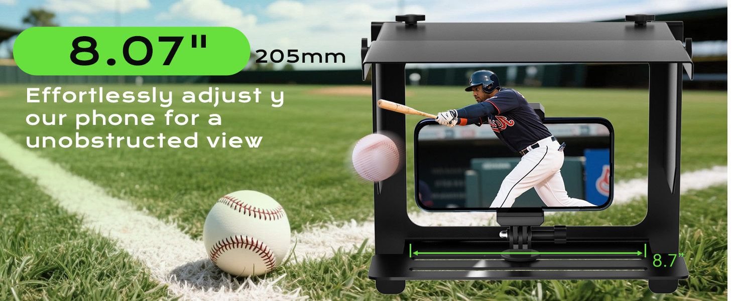 LC-dolida 2-in-1 Fence Mount, Includes Adjustable Sunshade for Outdoor Recording, Compatible