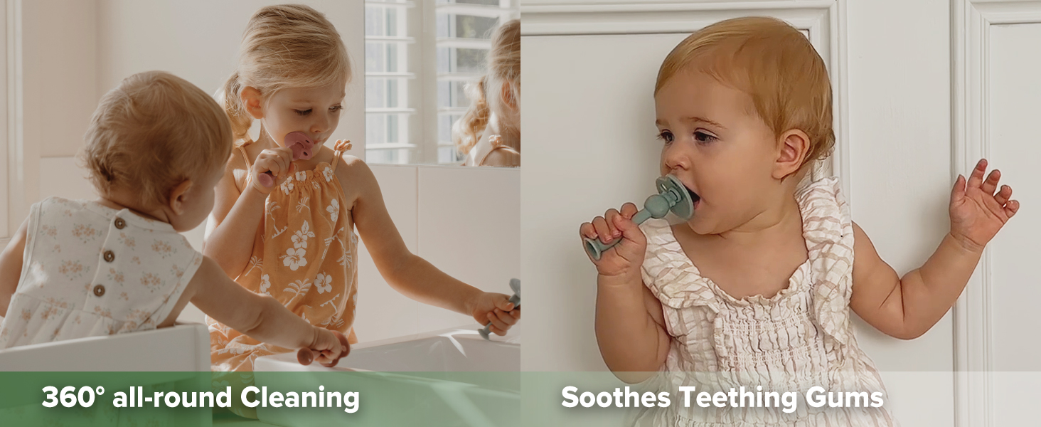haakaa 360° Baby Toothbrush, Soothe Teething Gum