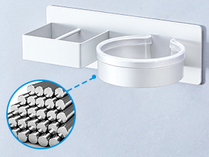 blow dryer holder wall mount white
