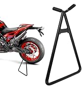 KAUEGOW Motorcycle Triangle Stand, Heavy Duty Steel Motorbike Triangle Repair Stand, Rust Proof R...