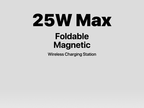25w 3 in 1 magnetic wireless charging station