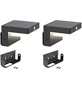 VerLuce - Square Solar Wall Lights - Solar Powered Wall Lamps - LED Lights - PIR Sensor & Two Lig...