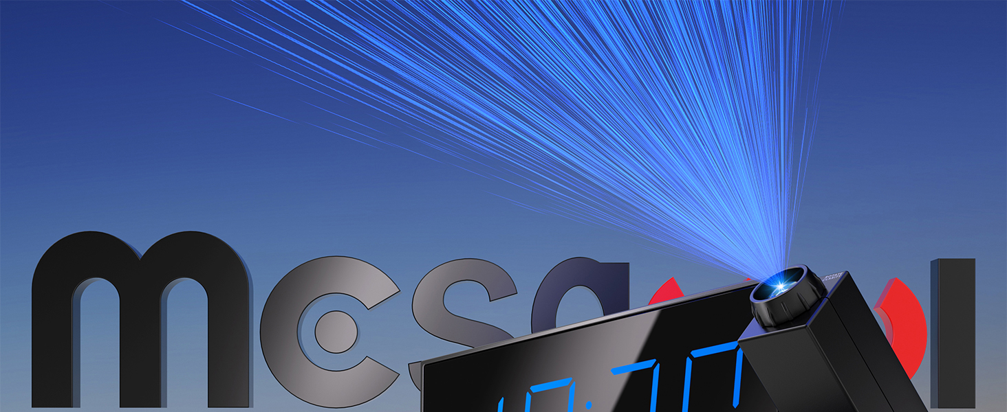 Mesqool projection alarm clock