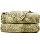 blunique Chenille Throw Blanket for Couch, Cozy Soft Blanket Lightweight Decorative Throw for Liv...