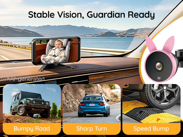 Baby Car Camera, Backseat Monitor Car Seat Mirror