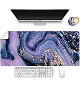 ArtSo Leather Desk Pad, XXL Large Mouse Pad, 35.4" x 15.7" Desk Mat, Waterproof PU Leather Desk B...