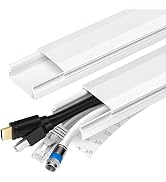 TV Cable Hider - 62.8in PVC Cord Hider Cable Management Wall, Paintable Cable Concealer for Wall ...