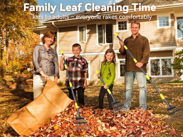 rake leaf rakes lawns heavy duty leaves yard garden tools gardening metal steel long handle